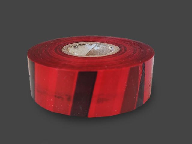 CINTA MARCAR PLANTA-ROJA Y NEGRA (CAJA 5 ROLLOS)