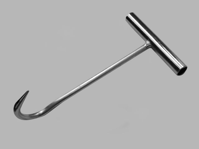 GANCHO HIERRO GALVANIZADO H25 X 28 CM.