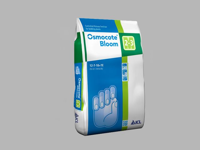 OSMOCOTE BLOOM-2/3 MESES SACOS 25 KG.(12+07+18+TE)